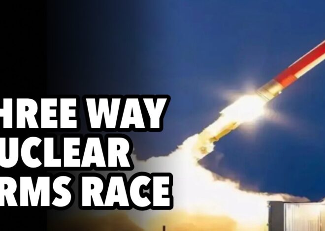 Arms control collapse. Three way nuclear race
