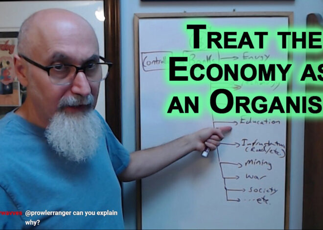 Treat Economy as Organism, Different Functioning Parts: Banks, Money Velocity, Energy, Gold/Silver