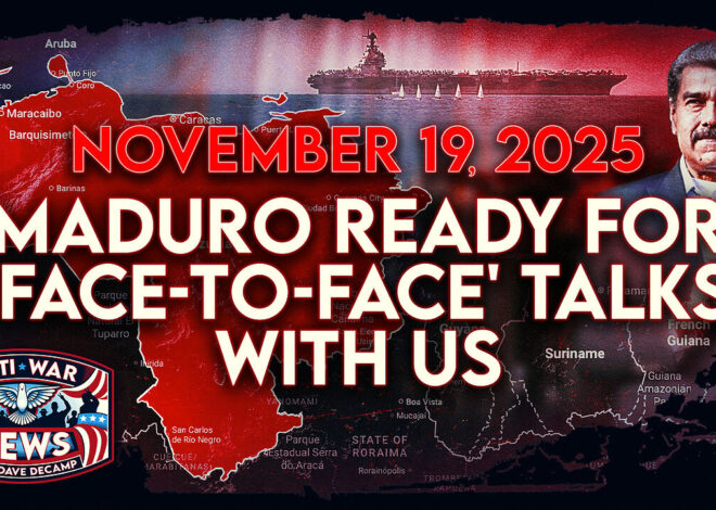 Maduro Ready for ‘Face-To-Face’ Talks With US, Israel Bombs Palestinian Camp in Lebanon, and More