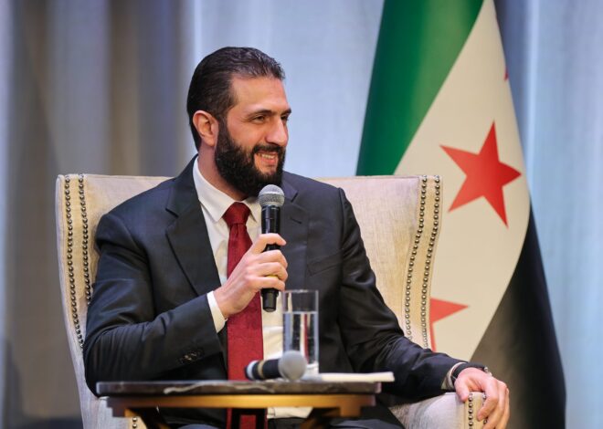 Syria’s Sharaa Says Good Progress Made on Potential Deal With Israel