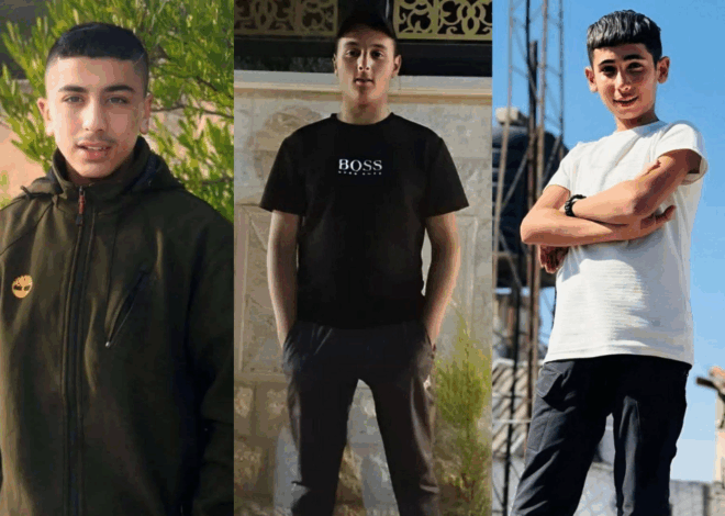 Israeli forces kill three Palestinian children in the West Bank