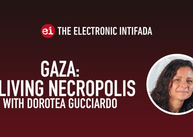 Gaza: A living necropolis, with Dorotea Gucciardo