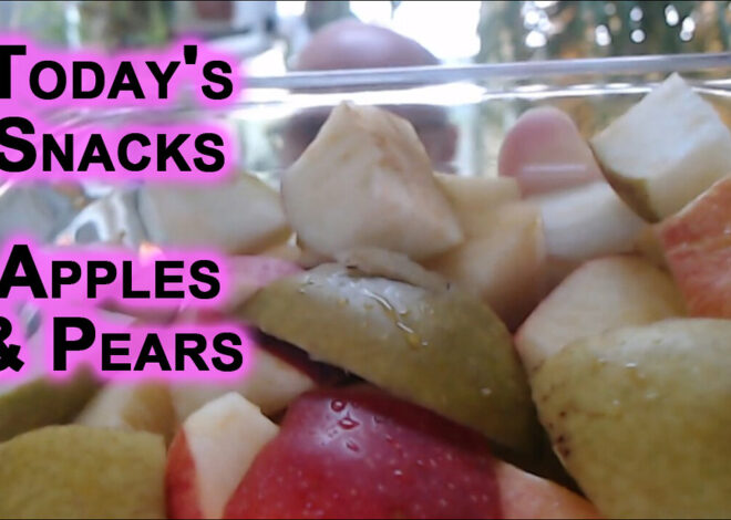 Today’s Snacks: Fruits, Apples & Pears [ASMR Food Eating]