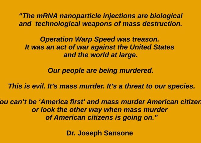 Dr. Joseph Sansone Speaks Out Against mRNA
