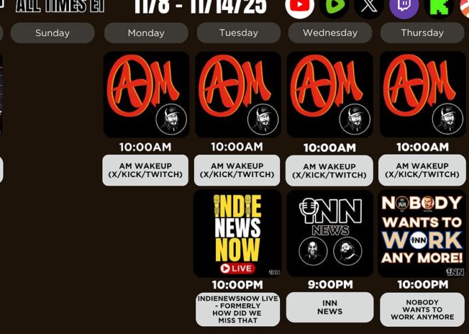 INN This Week 11/8 – 11/14/25 | @GetIndieNews @AngelJRivera08 @SnowHimbo @IndLeftNews @ReefBreland @ogbonna_Collin @IndieMediaToday @leftist_news12 @AMWakeup @TheIndReview