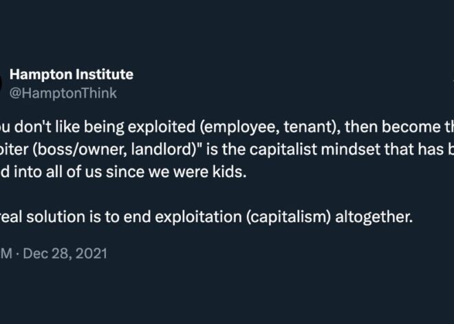 In Capitalism They Tell You To Become The Hammer If You Don’t Like Being The Nail