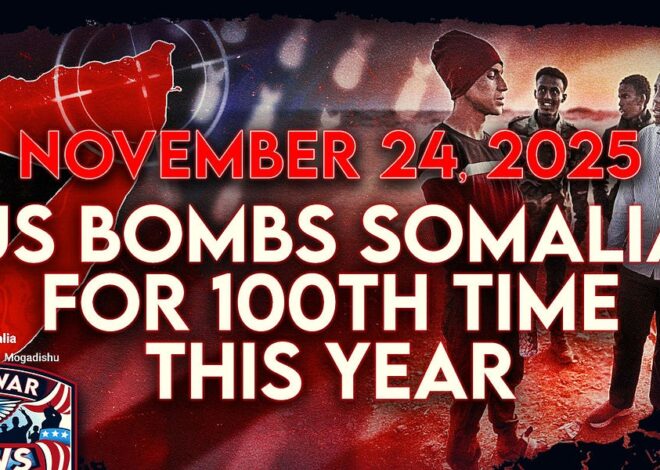 Antiwar News for 11/24/25: US Bombs Somalia for 100th Time This Year, Israel Launches Another Bombardment in Gaza, and More