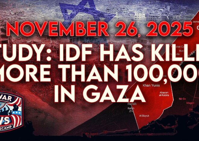 Antiwar News for 11/26/25: Study: IDF Has Killed More Than 100,000 in Gaza, US Flies More Bombers Near Venezuela, and More