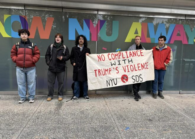NYU students rally at the University Senate, emand no compliance with Trump’s attack on higher education — Fight Back! News