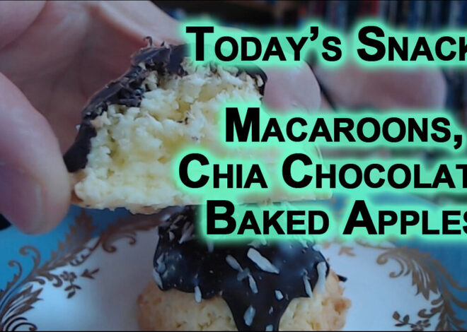 Todayâs Snacks: Macaroons, Chia Chocolate Pudding and Baked Apples [SEE LINK FOR RECIPE]