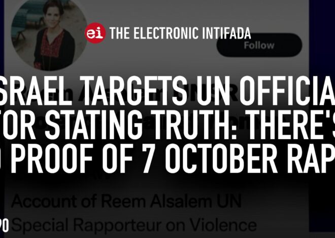 Israel targets UN official for stating truth: There’s no proof of 7 October rapes, with Ali Abunimah
