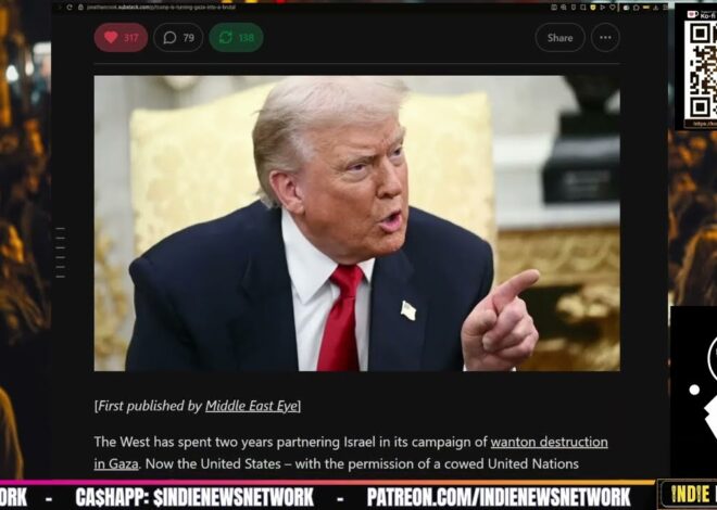 Turning Gaza into a BRUTAL Colonial Protection Racket | @IndieNewsNow_ @IndieMediaToday