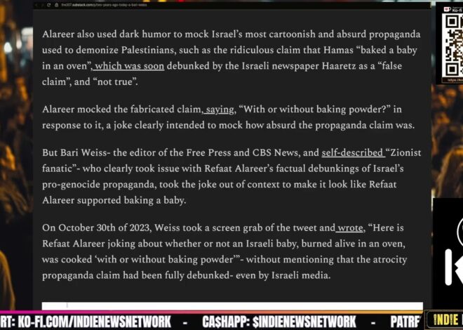 RIP Refaat Alareer – 2 Years Since He was Murdered by the IDF | @IndieNewsNow_ @IndieMediaToday