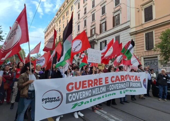 Italy Holds Third General Strike in Three Months, Against War Budget and for Palestine