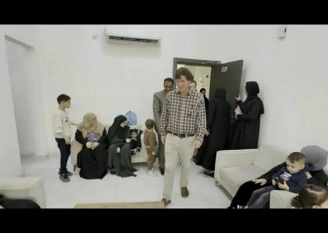 Tucker Carlson Meeting Gaza's Child Amputees and Orphans in Qatar