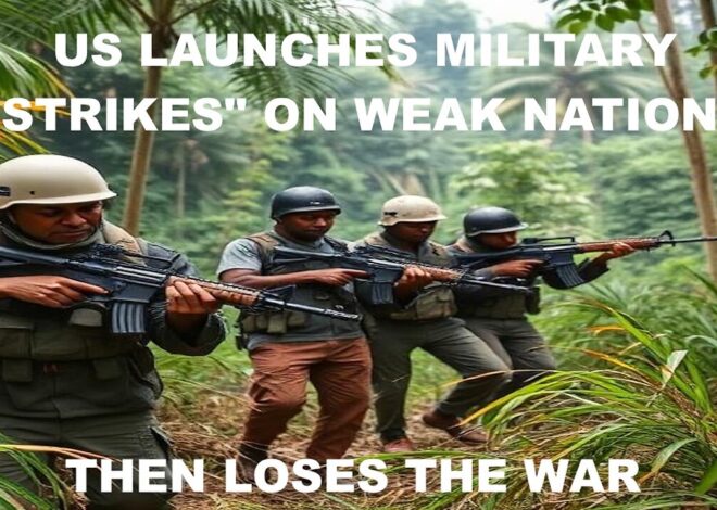 US LAUNCHES MILITARY “STRIKES” ON WEAK NATIONS, THEN LOSES THE WAR
