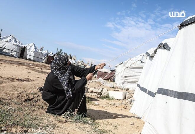 Storms Kill Displaced Woman in Gaza as Tents and Damaged Buildings Collapse
