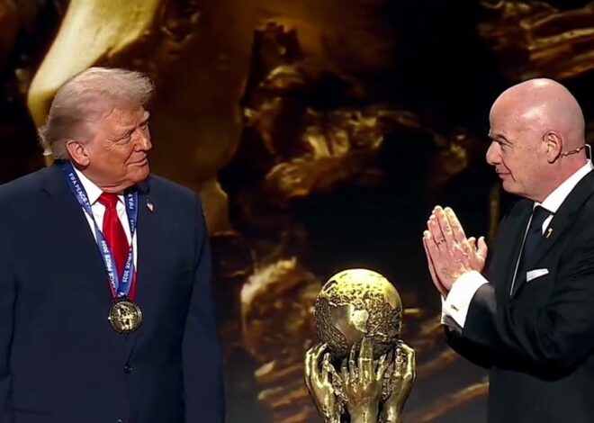 FIFA President Presents Trump With Newly-Created ‘Peace Prize’ Amid Ongoing Gaza Genocide