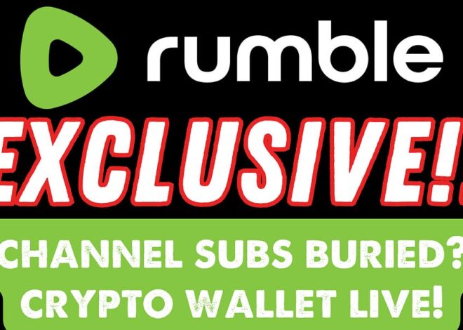 EXCLUSIVE: Rumble Burying Channel Subscriptions? Crypto Wallet LIVE!