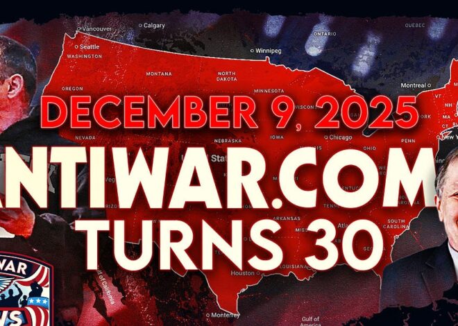 Antiwar News for 12/9/25: Antiwar.com Turns 30, NDAA Will Give Trump $1 Trillion Military Budget, IDF Spying on US, and More