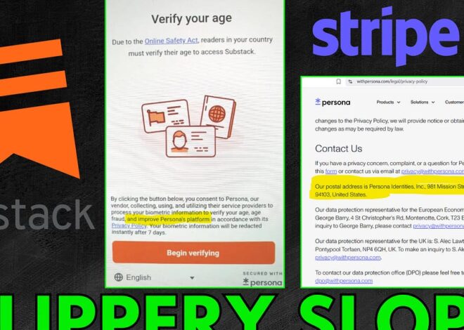 Substack Bends the Knee to Age Verification Laws, Shady Company Behind Verification