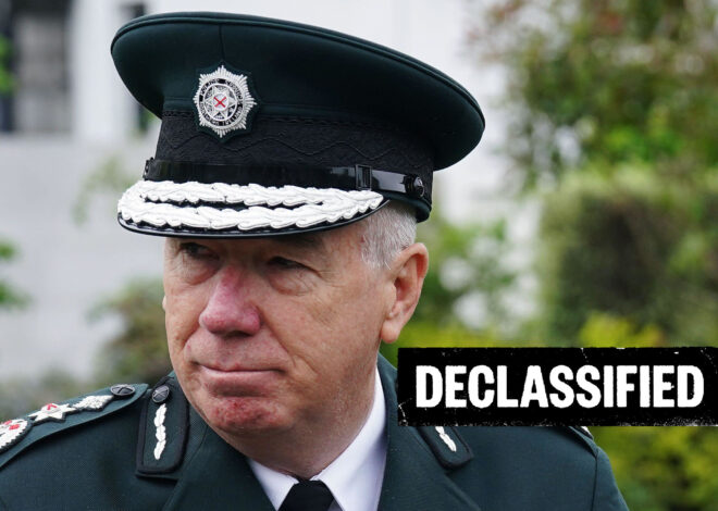 Police chief considering release of secret MI5 report on Troubles