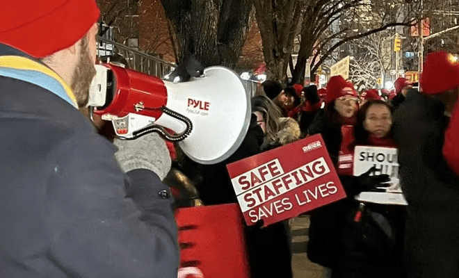 Largest Nurses Strike in NYC History as Nearly 15,000 Healthcare Workers Hit the Picket Line