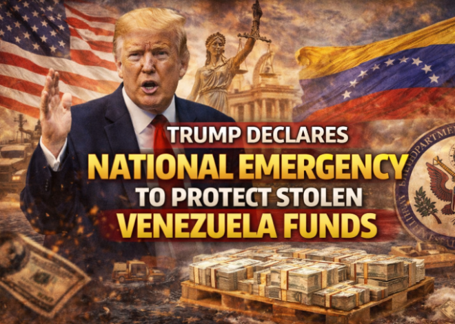 Trump Declares National Emergency to Protect Stolen Venezuela Funds