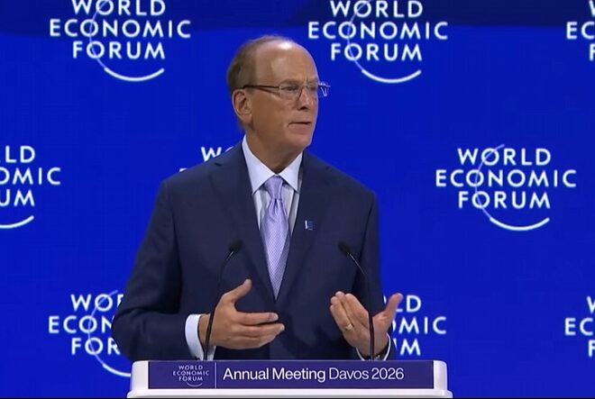 Larry Fink Promotes ‘A Spirit of Dialogue’ in Davos, WEF Restricts Replies on X