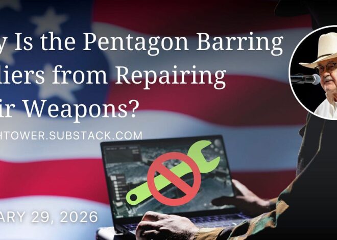 Why Is the Pentagon Barring Soldiers from Repairing Their Weapons?