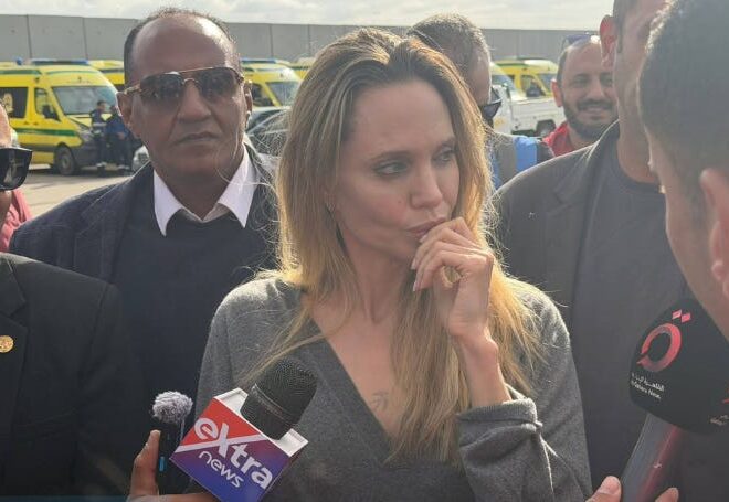 Angelina Jolie Visits Rafah Crossing, Voices Support for Palestinians and Gaza Aid