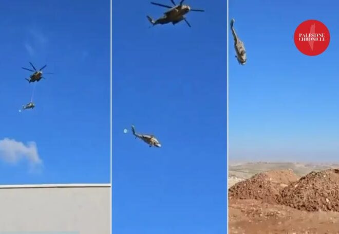 Israeli Military Helicopter Crashes Near Bethlehem in the Occupied West Bank