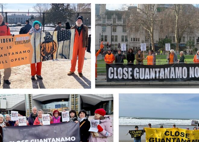 the latest monthly global vigils for Guantánamo’s closure