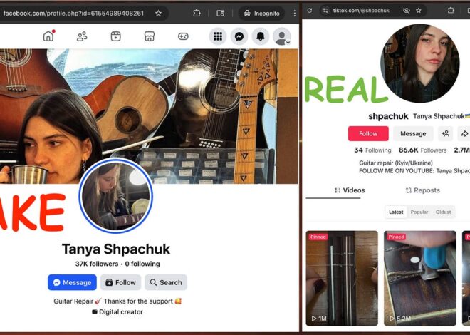 This luthier is real, but this Facebook account is not