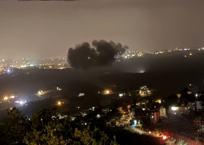 Israel Launches Multiple Strikes Across Southern Lebanon