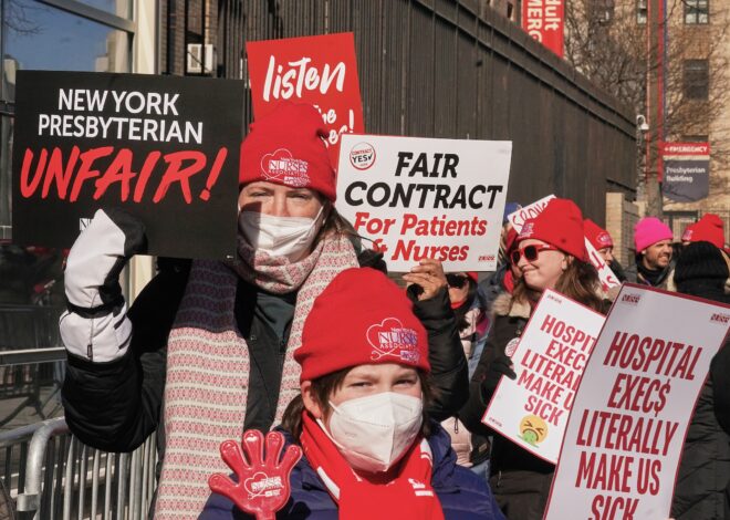 Despite Betrayal by NYSNA Leadership, New York Presbyterian Nurses Stay on the Picket Lines