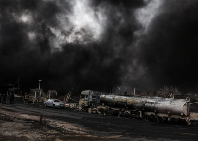 Black Rain Falls on Tehran After US-Israeli Strikes Blow Up Oil Infrastructure