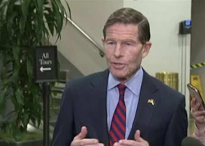 Sen. Blumnethal Says He’s ‘Fearful’ Trump Will Put ‘Boots on the Ground’ in Iran