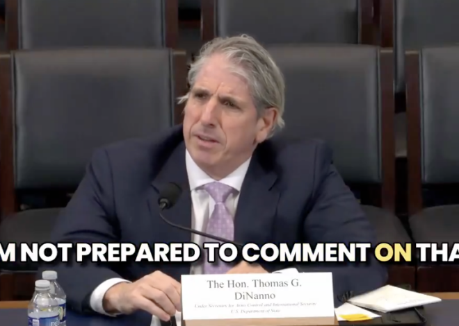 US Arms Control Official Refuses To Comment When Asked If Israel Has Nuclear Weapons