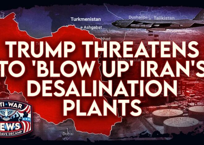 Trump Threatens To 'Blow Up' Iran's Desalination, Israel Passes Palestinian Death Penalty, and More