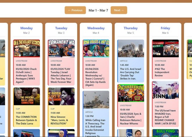 INN This Week 3/1 – 3/7/26 @GetIndieNews @IndLeftNews @AngelJRivera08 @ReefBreland @ogbonna_Collin @AMWakeup @The_Dissident30 @SlowNewsDayShow @TheIndReview @IndieNewsNow_ @TLAVagabond @IN_Now_Live