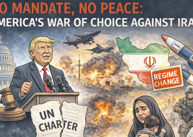 No Mandate, No Peace: America’s War of Choice Against Iran