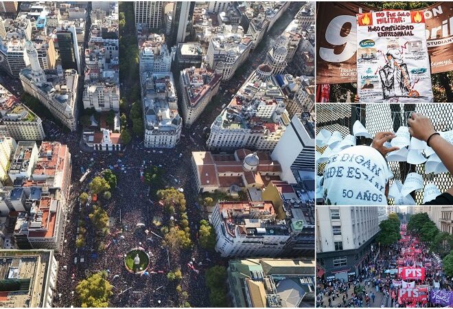 Tens of Thousands March in Argentina against Milei, amid Echoes of the Dictatorship