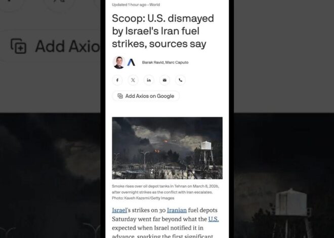 🇺🇸/IRAN: US claims "dismay" over "Israeli" strikes on Iranian fuel depots, and why you shouldn't bel