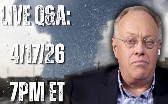Chris Hedges Live Q&A TODAY — 7 P.M. ET