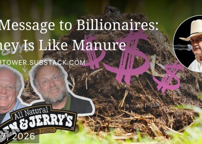My Message to Billionaires: Money Is Like Manure