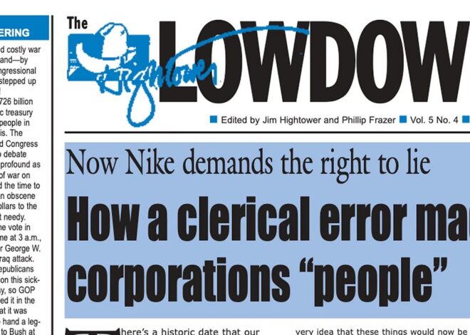 Friday Signpost: How a clerical error made corporations “people”