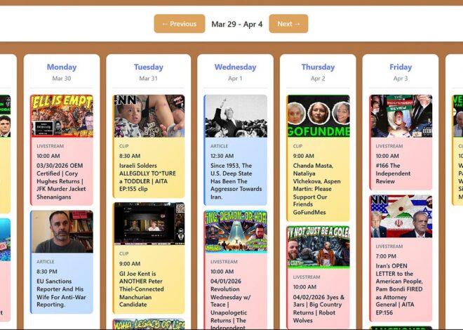 INN This Week 3/30 – 4/4/26 @GetIndieNews @IndLeftNews @AngelJRivera08 @ReefBreland @ogbonna_Collin @AMWakeup @The_Dissident30 @SlowNewsDayShow @TheIndReview @IndieNewsNow_ @TLAVagabond