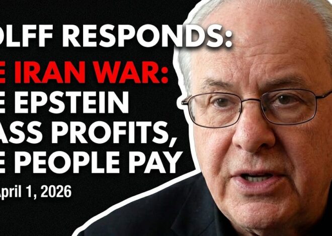 The Epstein Class Profits, The People Pay” Dated April 1, 2026