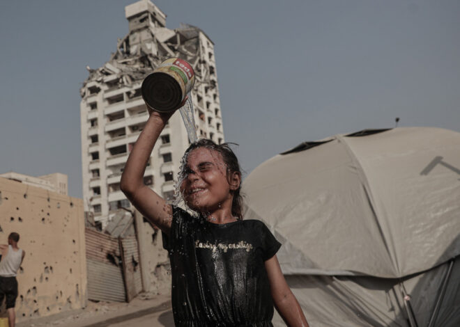 Gaza’s families survive on less than 10 liters a day